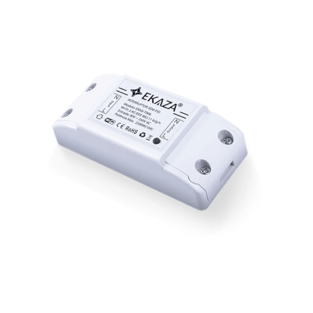Modulo Inteligente Tomada Interruptor Wifi Ekaza Eknh-t106