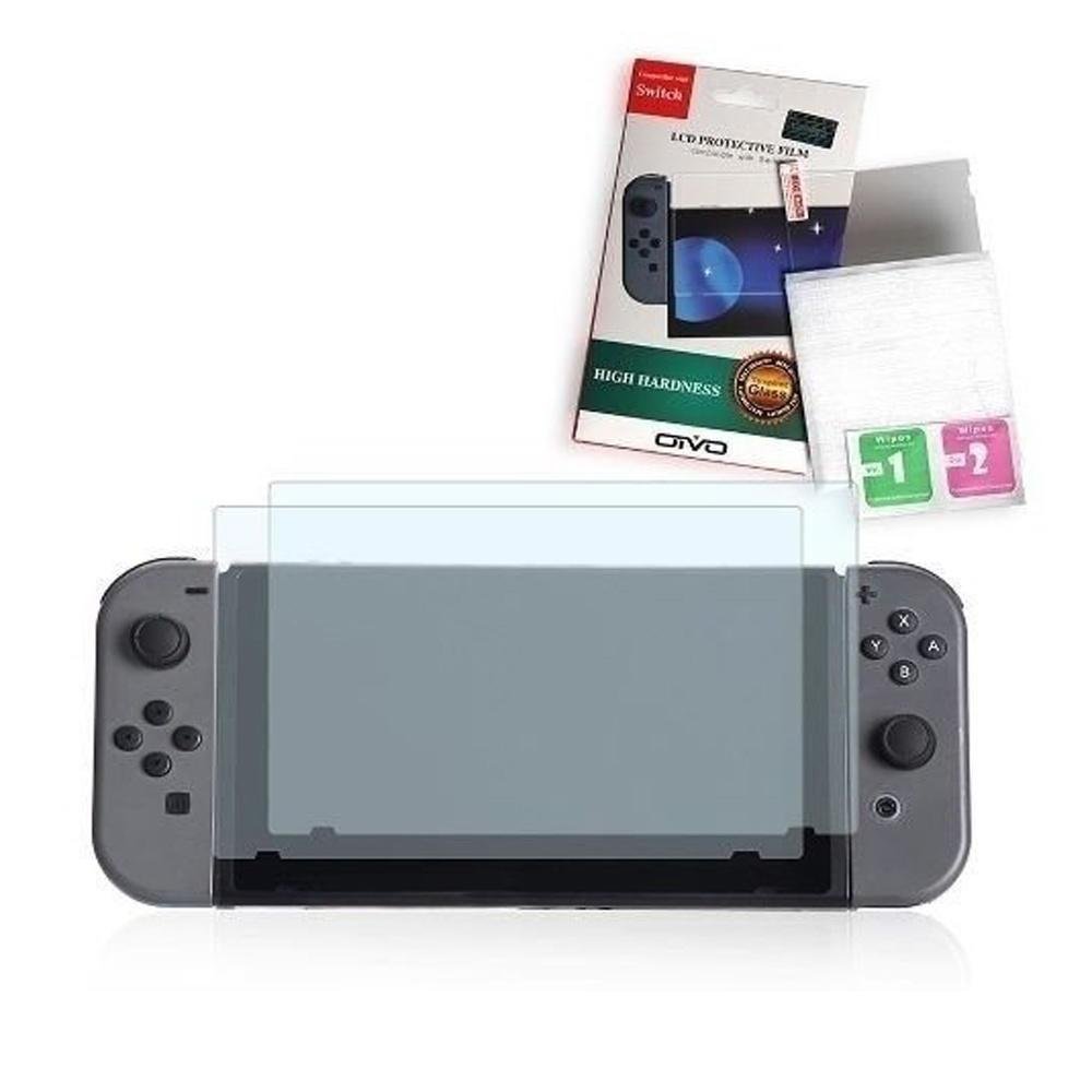 Imagem 5 de 5 do produto Kit 2 Peliculas De Vidro Temperado Resistente 0,3 Mm 9h Proteção Para Tela Visor Compatível Nintendo Switch