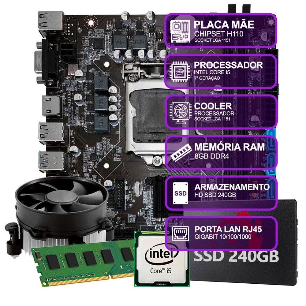 m*o様 Intel CPU5点セット Pc Gamer Completo Setup Ninja Titan I, Intel Core I5, 16gb Ram