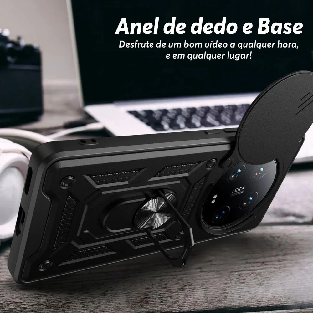Imagem 3 de 5 do produto Capa Militar P/ Xiaomi Mi 13 Ultra - Capinha Case Protetora Anti Impacto Queda Armadura Resistente