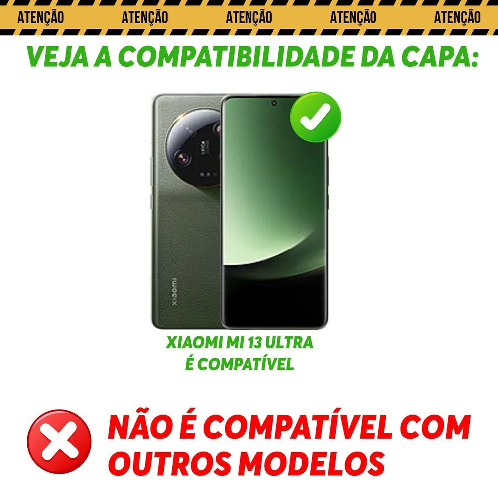 Imagem 5 de 5 do produto Capa Militar P/ Xiaomi Mi 13 Ultra - Capinha Case Protetora Anti Impacto Queda Armadura Resistente