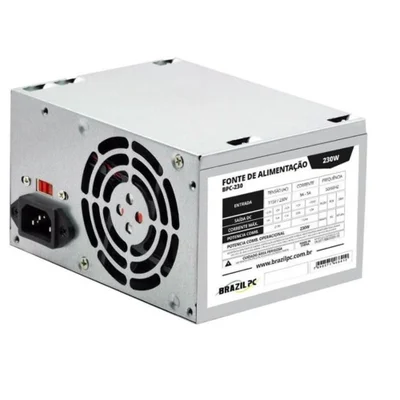 Kit Com 10 Fontes Atx 230w Real Brazilpc O&m S/cabo