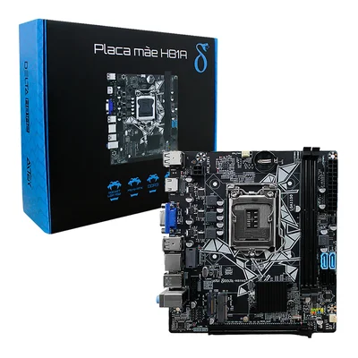 Placa Mãe H81a, Micro ATX, DDR3, LGA 1150, Intel Audio Integrado, 16GB