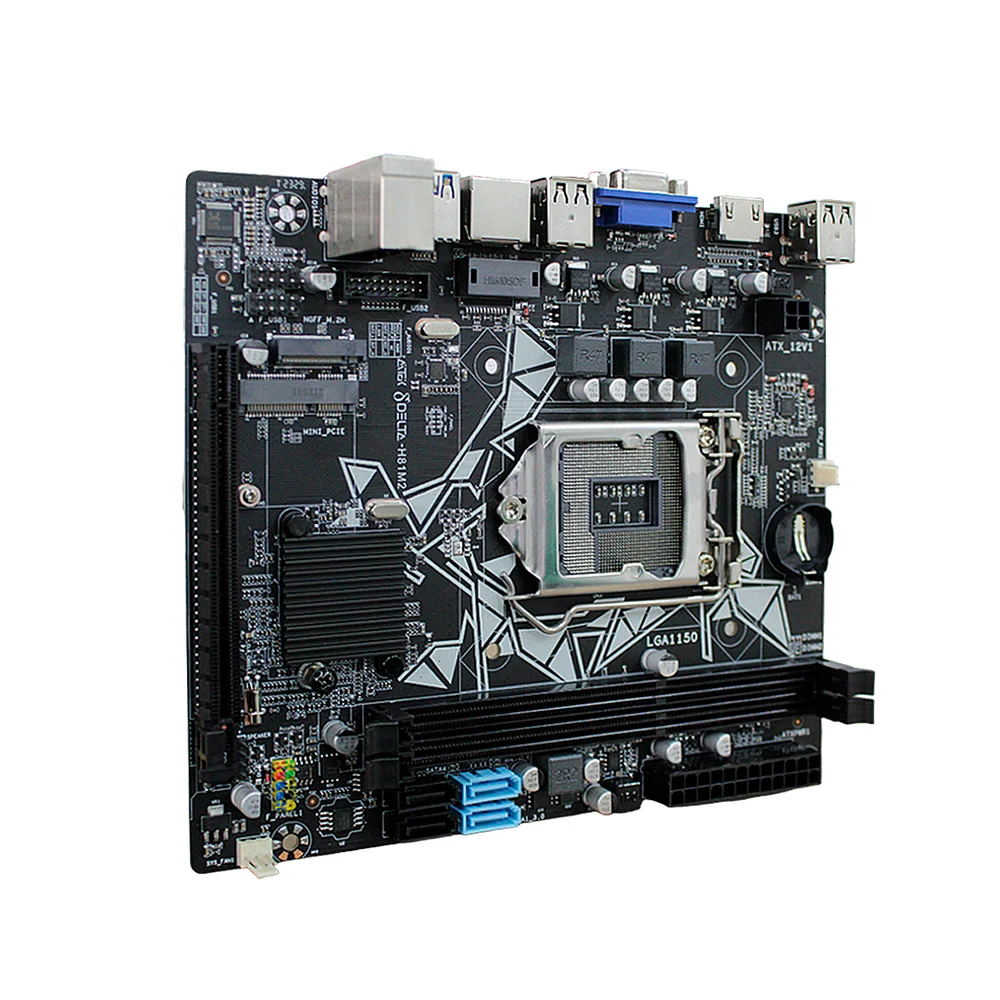 Placa Mãe H81a, Micro ATX, DDR3, LGA 1150, Intel Audio Integrado, 16GB 5