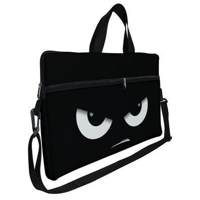 Case Capa Maleta Premium Para Notebook Laptop De 17 E 17,3 Com Alça De Mão Alça De Ombro E Zíper Lateral - Monstrinho