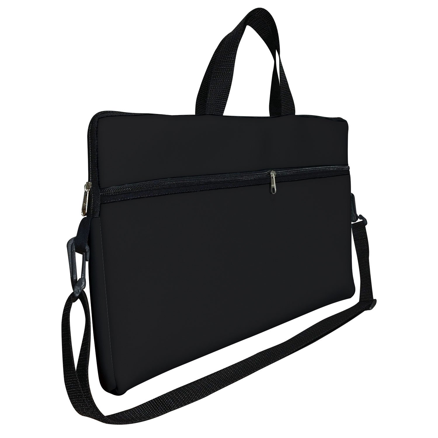 Case Capa Maleta Premium Para Notebook Laptop De 17 E 17,3 Com Alça De Mão Alça De Ombro E Zíper Lateral - Preto