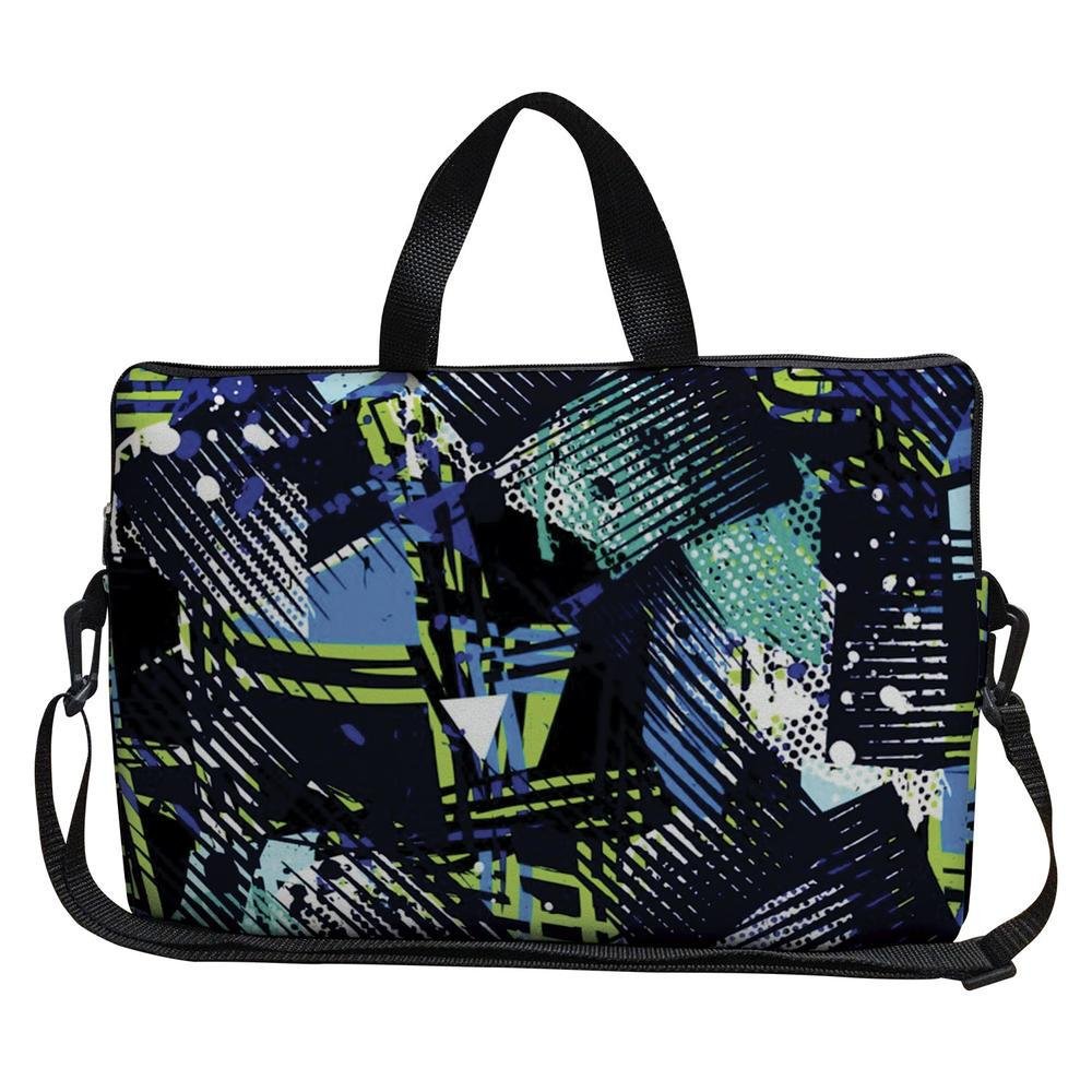Case Capa Maleta Premium Para Notebook Laptop De 17 E 17,3 Com Alça De Mão Alça De Ombro E Zíper Lateral - Geometrico Case Capa Maleta Premium Para Notebook Laptop De 17 E 17,3 Com Alça De Mão Alça De Ombro E Zíper Lateral - Geometrico
