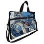 Case Capa Maleta Premium Para Notebook Laptop De 17 E 17,3 Com Alça De Mão Alça De Ombro E Zíper Lateral - Dragão Aqua