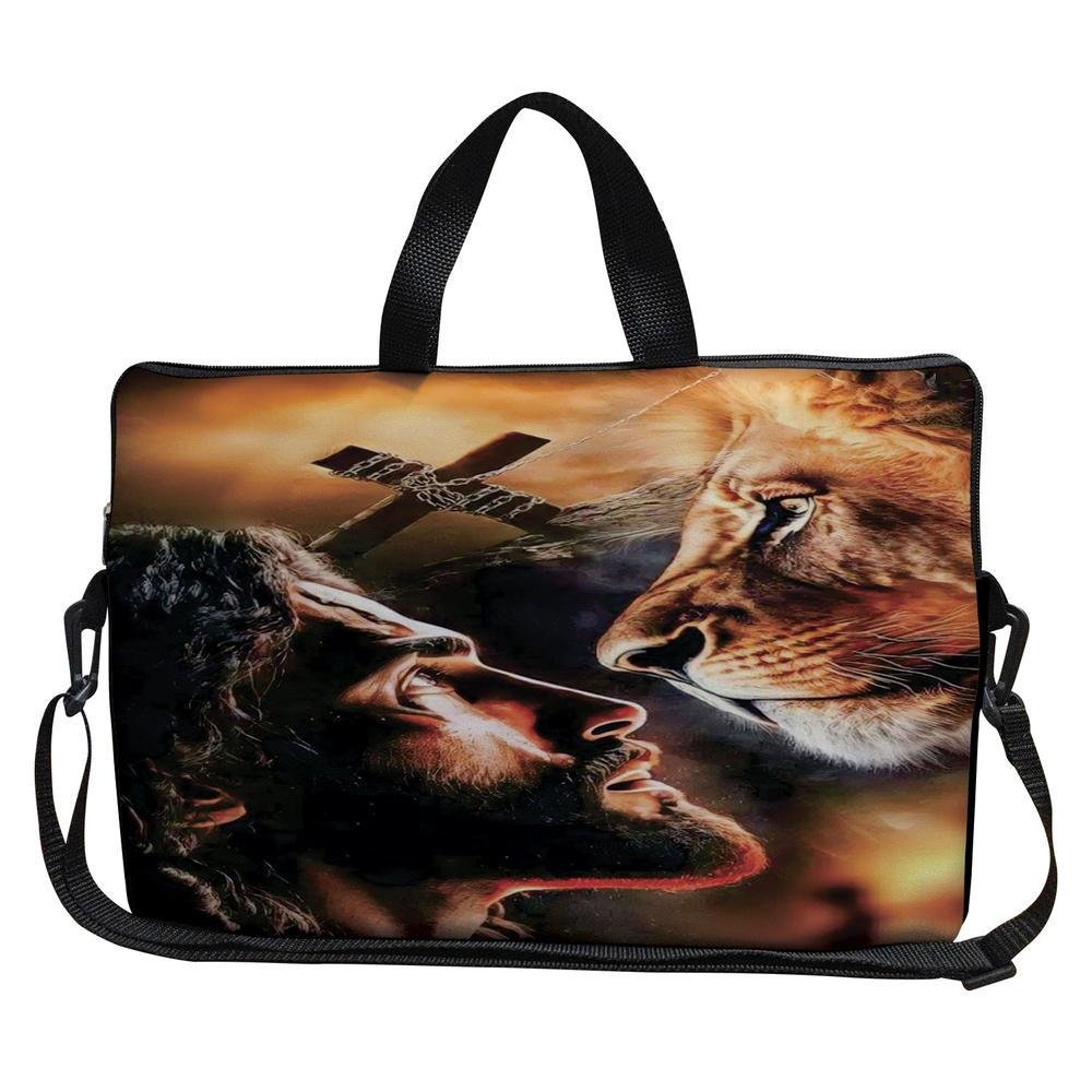 Case Capa Maleta Premium Para Notebook Laptop De 17 E 17,3 Com Alça De Mão Alça De Ombro E Zíper Lateral - Jesus