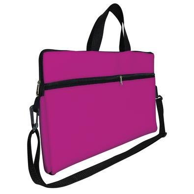 Case Capa Maleta Premium Para Notebook Laptop De 15,6 Com Alça De Mão Alça De Ombro E Zíper Lateral - Rosa