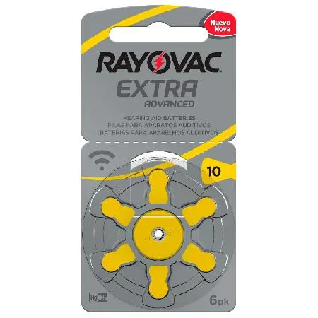 Imagem 2 de 4 do produto Bateria Auditiva Tamanho 10 Com 6 10Aux-6Xebra