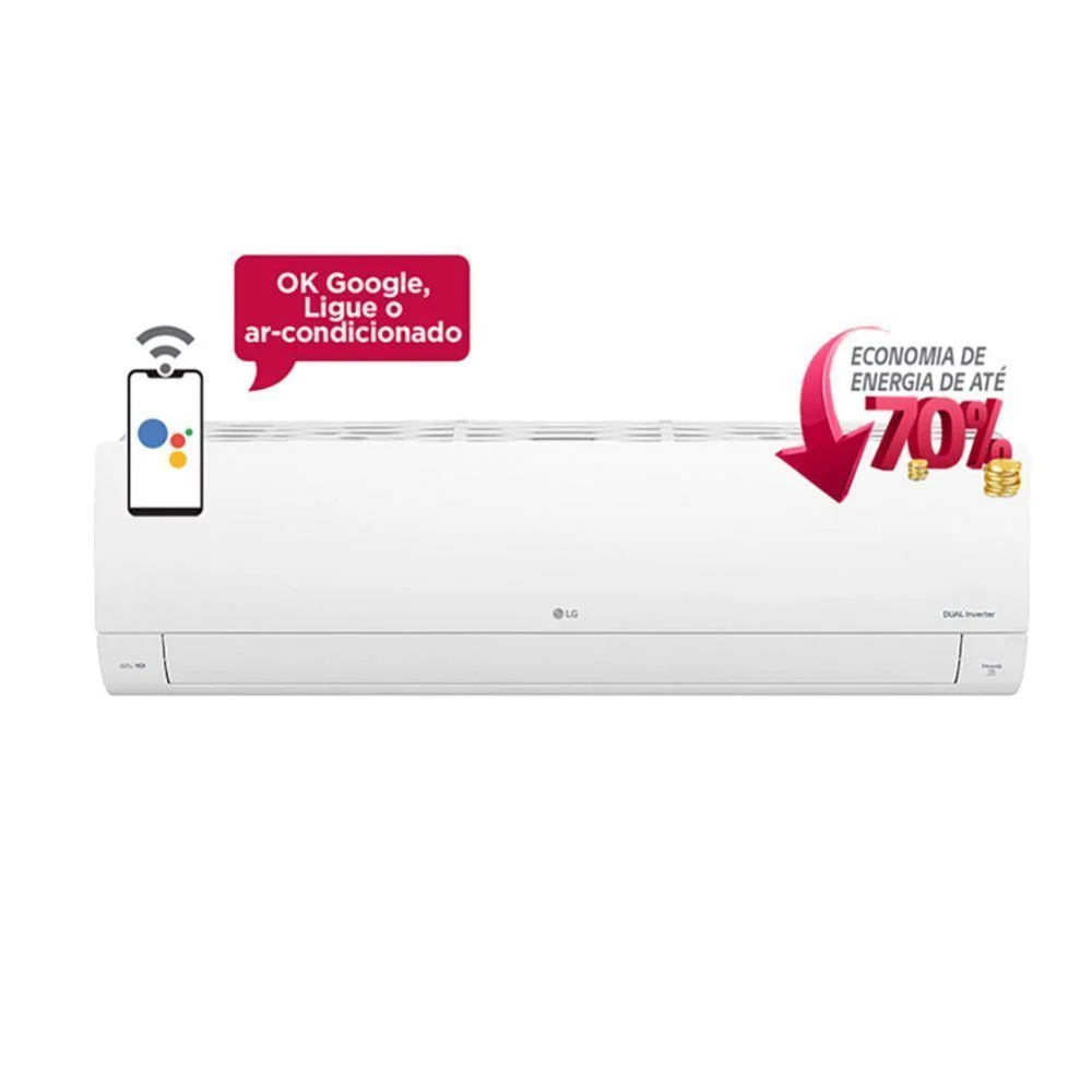 Imagem 4 de 5 do produto Ar Condicionado LG Dual Inverter Voice 36000 BTUs, 220v, Quente e Frio, Controle de Voz