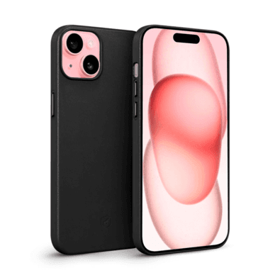 Capa Gshield, Para Iphone 15 Plus, Couro Dual, Preta