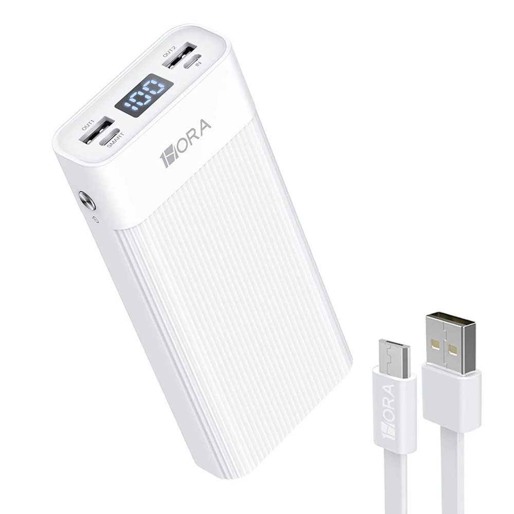 Power Bank 20000mah 1hora Bateria Portátil Gar117b Branco