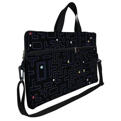 Case Capa Maleta Premium Para Notebook Laptop De 15,6 Com Alça De Mão Alça De Ombro E Zíper Lateral - Game