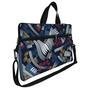 Case Capa Maleta Premium Para Notebook Laptop De 15,6 Com Alça De Mão Alça De Ombro E Zíper Lateral - Azul Pattern