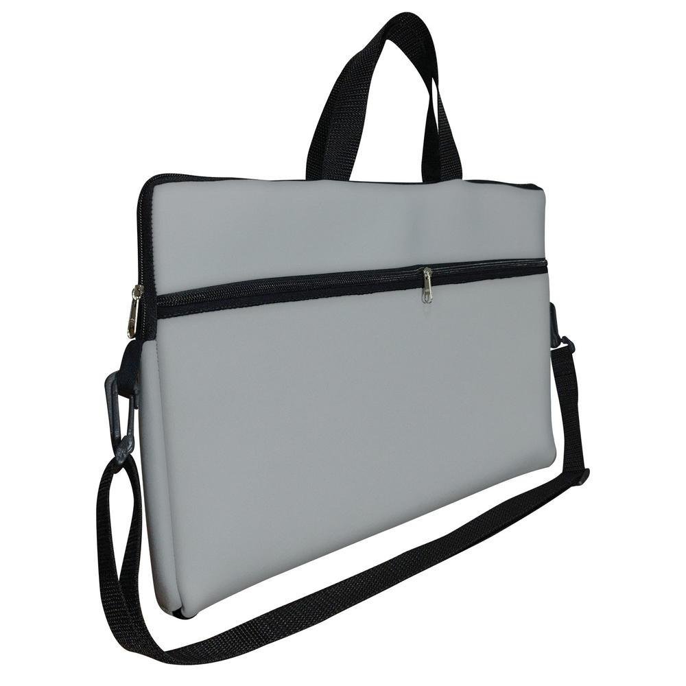 Case Capa Maleta Premium Para Notebook Laptop De 15,6 Com Alça De Mão Alça De Ombro E Zíper Lateral - Cinza Case Capa Maleta Premium Para Notebook Laptop De 15,6 Com Alça De Mão Alça De Ombro E Zíper Lateral - Cinza