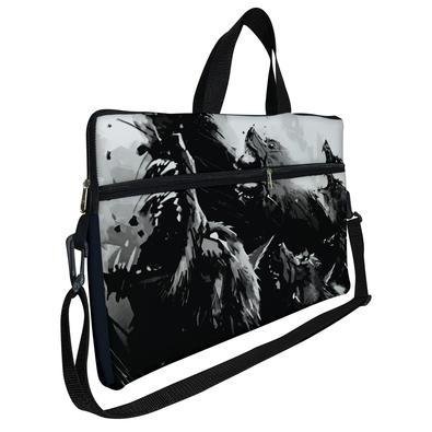 Case Capa Maleta Premium Para Notebook Laptop De 15,6 Com Alça De Mão Alça De Ombro E Zíper Lateral - Alcateia