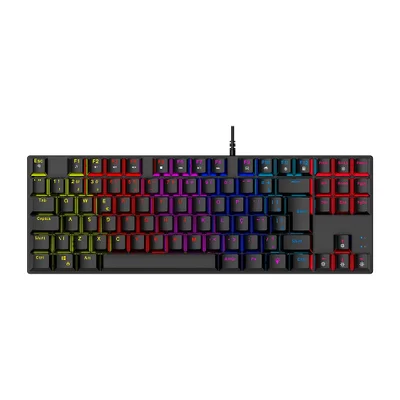Teclado Gamer Mecânico Royal Cross Tkl Blue Switch Abnt2 RGB Preto Multi - Tc312