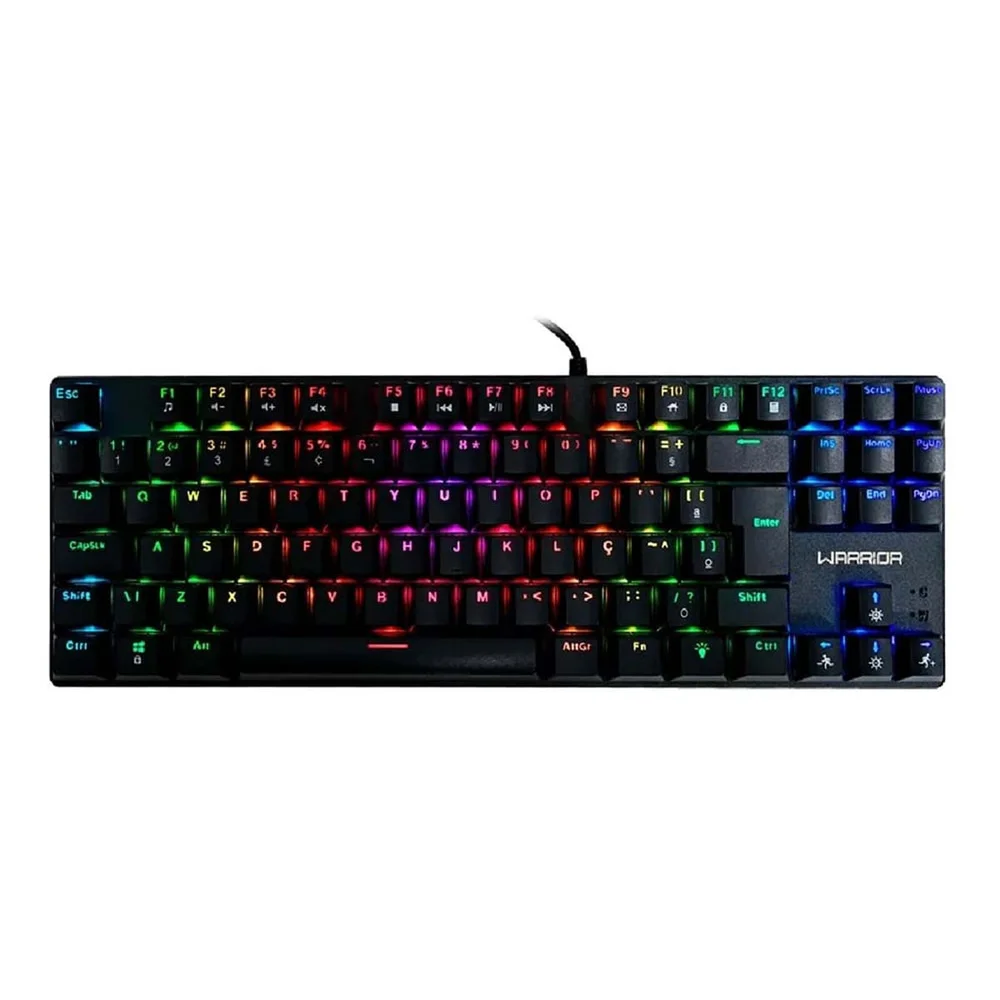 Imagem 2 de 4 do produto Teclado Gamer Mecânico Royal Cross Tkl Blue Switch Abnt2 RGB Preto Multi - Tc312