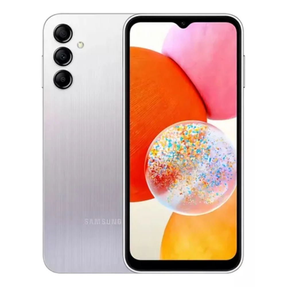 Usado: Samsung Galaxy A14 128GB, Prata - Excelente