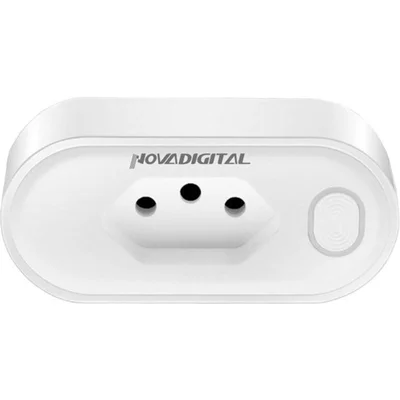 Tomada Inteligente Wi-fi 20a App Google 3 Pinos Com Medidor De Consumo Novadigital Wk-br Pro Max