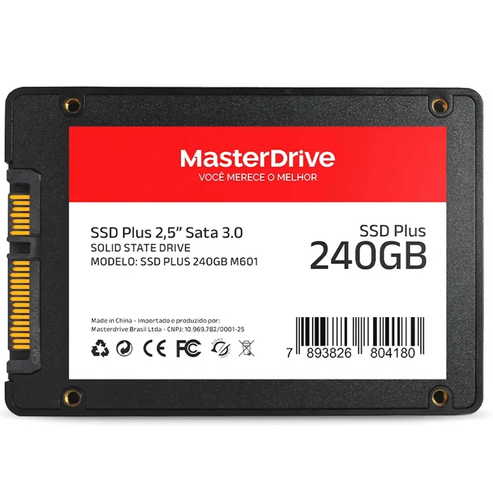 Imagem 5 de 5 do produto Hd Ssd 240gb 2,5 Sata || 400mb/s Master Drive