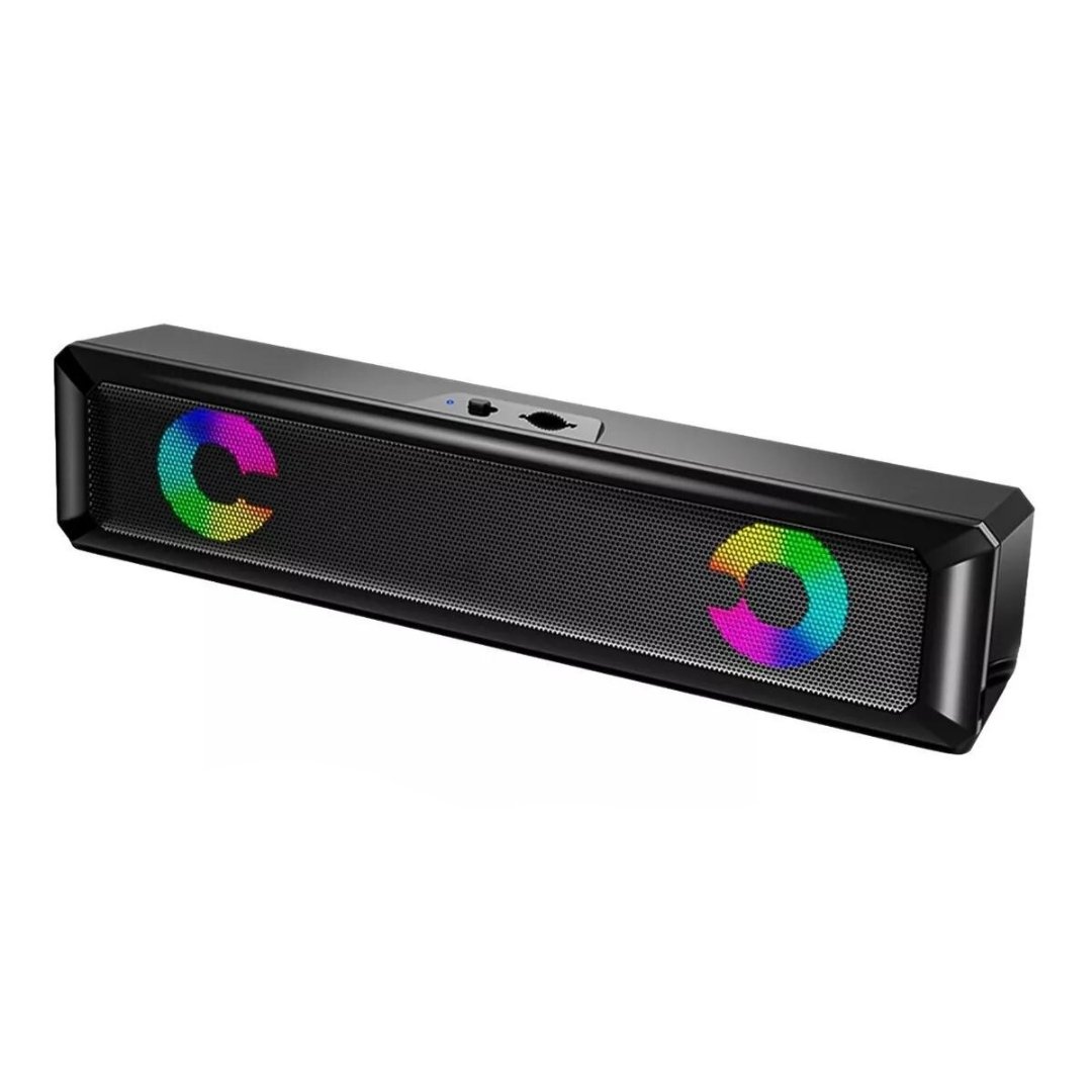Caixa De Som Soundbar Psb P2 Tv Gamer Subwoofer Cel Led Pc