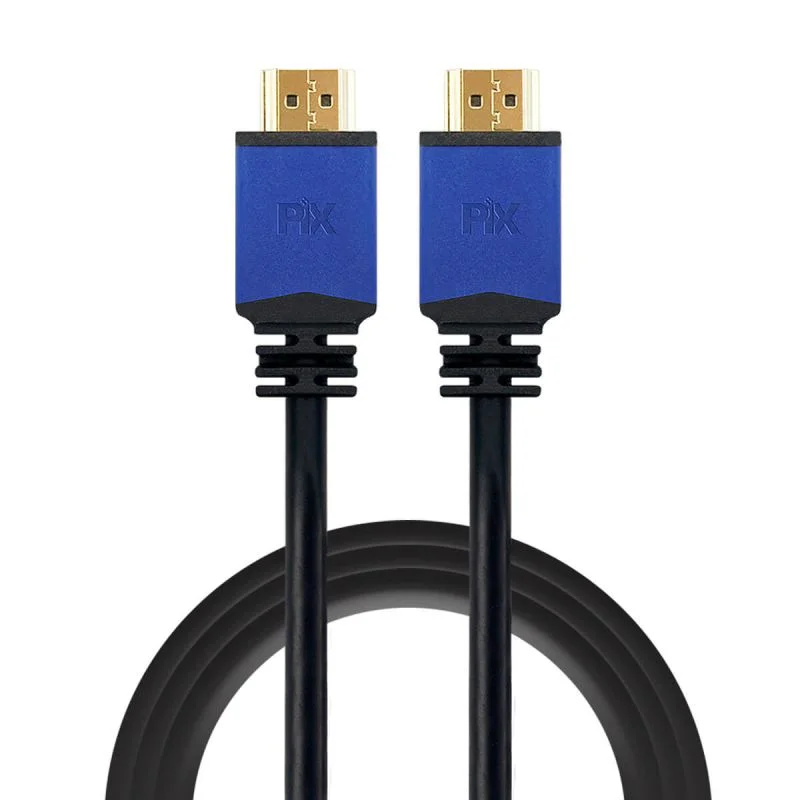 Imagem 2 de 3 do produto Cabo HDMI 2.0 Pix Série Plus, 4k, Ultra HD, 60hz, HDR 19 Pinos, 5 Metros - 018-0525