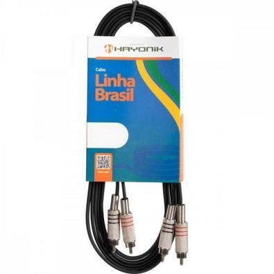 Cabo De Áudio Hayonik, Linha Brasil, 5M - 2rca2