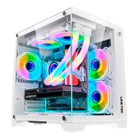Gabinete Liketec Gamer Mad Rock Snow 4x Fan ARGB Cubodesign M-atx Frontal Vidro U Unica Unica