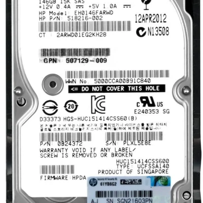 Hd Sas Hp 146g 15k 2.5 - Eh0146farwd 0b24372