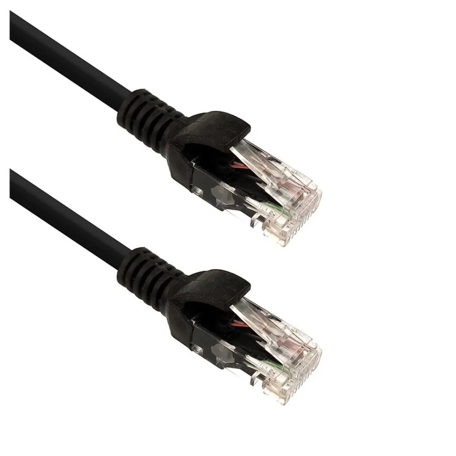 Imagem 2 de 5 do produto Patch Cord U/utp Cat.5e Cmx T568a/b 0.5 Metro Preto 35104006