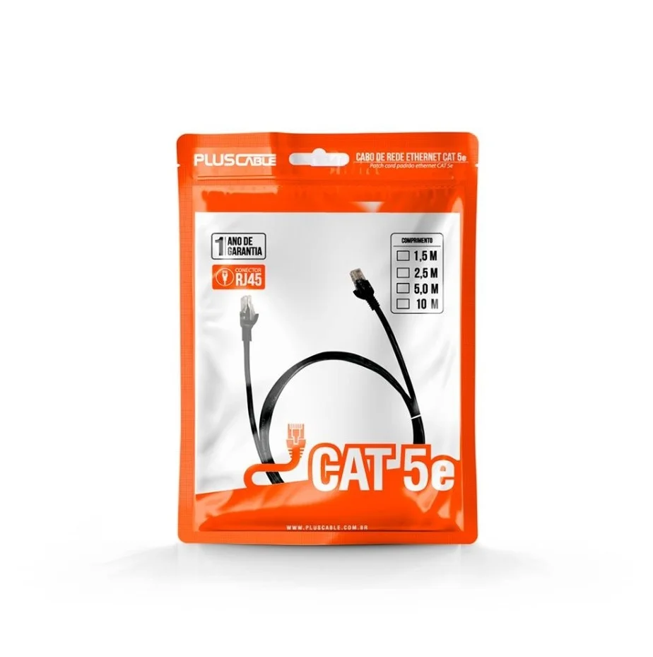 Imagem 5 de 5 do produto Patch Cord U/utp Cat.5e Cmx T568a/b 0.5 Metro Preto 35104006