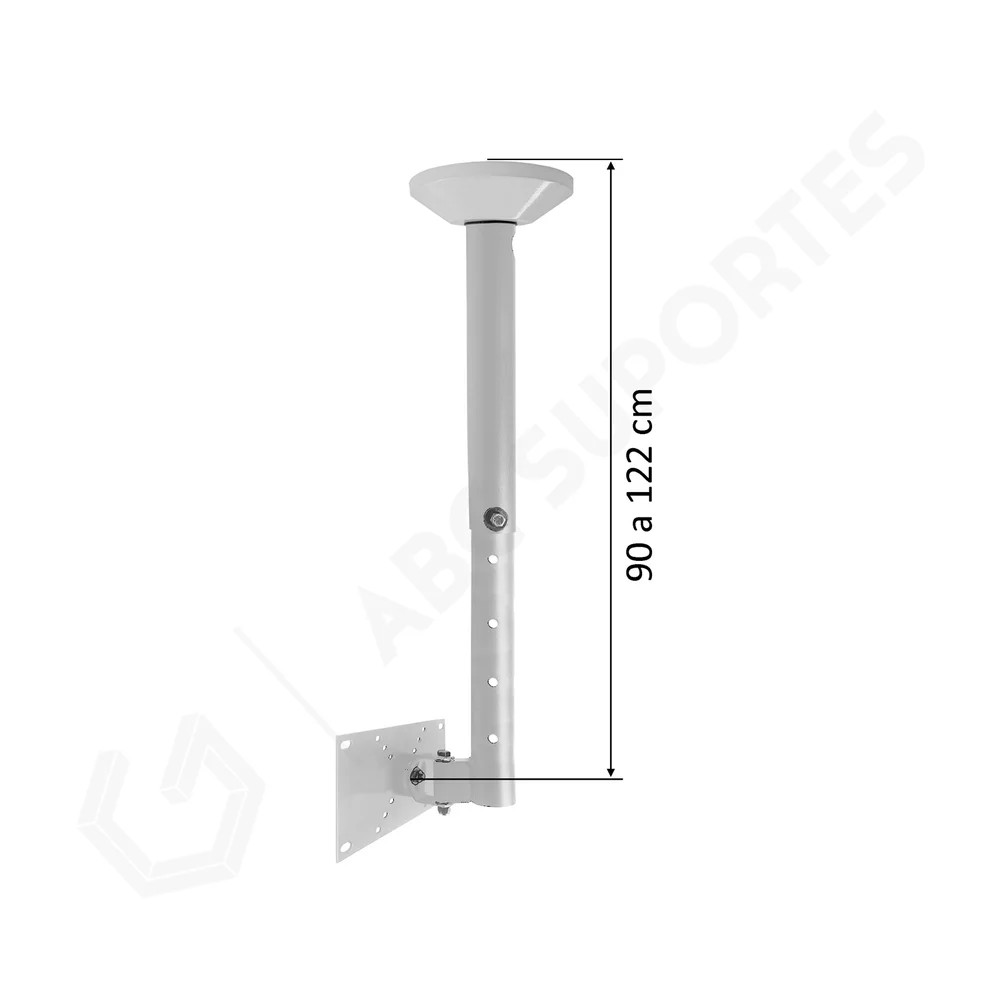 Imagem 4 de 5 do produto Suporte Tv Teto Telescópio 360° Inter Plus 10" À 60" Lidimar 1060.9b Cor:branco