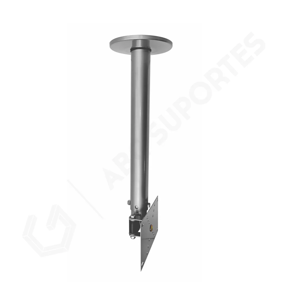 Imagem 2 de 5 do produto Suporte TV Teto ou Rack Telescópio 360° REFORÇADO 10 à 60 Polegadas - Lidimar 1060C Prata