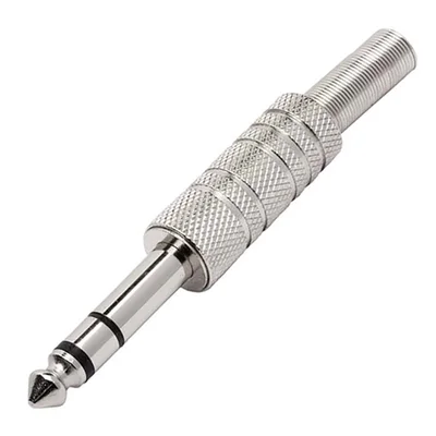 Plug P10 Estéreo Metal Storm, Mola Niquelado Genérico, 50 Unidades