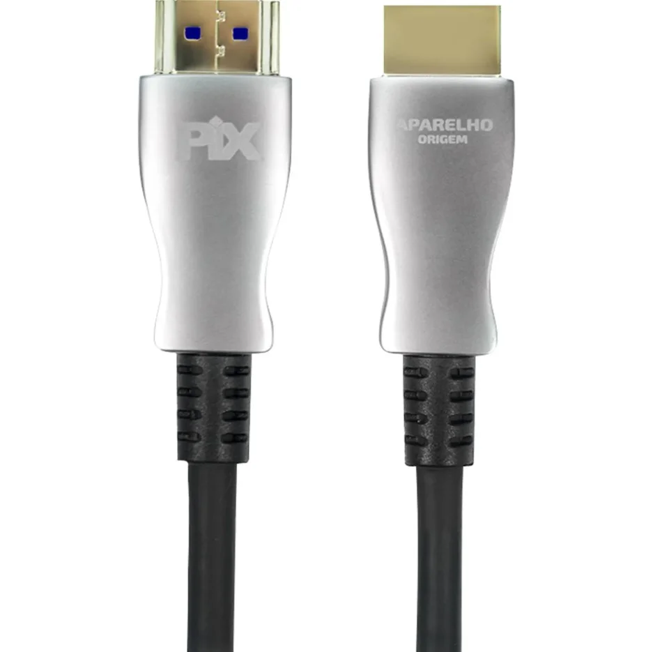 Imagem 3 de 5 do produto Cabo HDMI 2.1 Pix, 8k, Fibra Ótica, 5 Metros