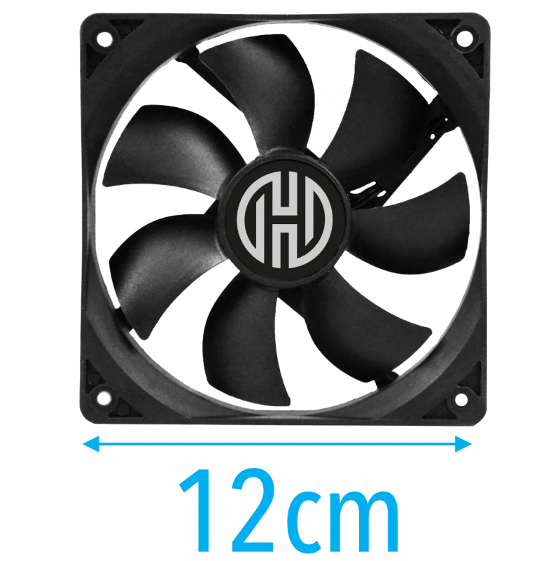 Cooler Fan Hoopson, 120x120mm, 2 Pinos Molex, Preto - Cl-030 6