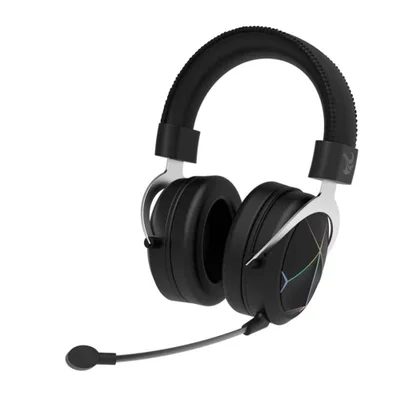 Headset Gamer Waveone Ace Ascalon USB 7.1, Preto, Surround com Microfone Direcional e Controle de Áudio