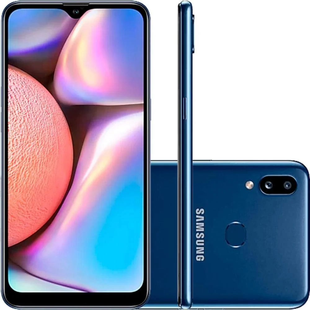Smartphone Samsung Galaxy A10, 2GB RAM, 32GB, Octa-core, Câmera Traseira de 13MP, Tela 6.2'', Azul