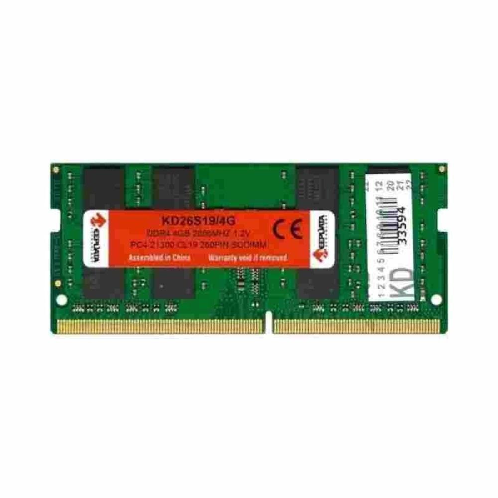 Memória Ram Para Notebook Keepdata, 4GB, 2666MHz, DDR4, PC2666, 1.2V - KD26S19/4G