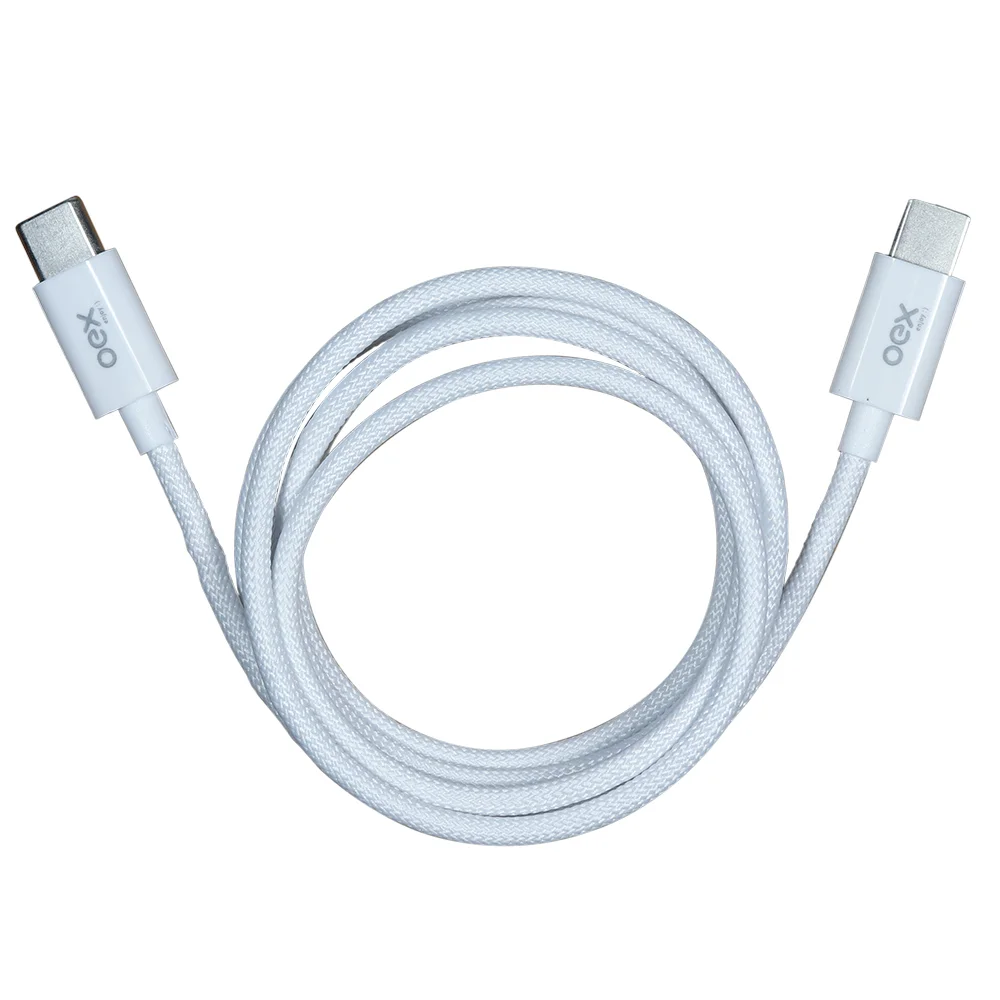 Cabo De Dados USB Tipo-c, Para USB, Tipo-c 2m, Candy 60w, Branco