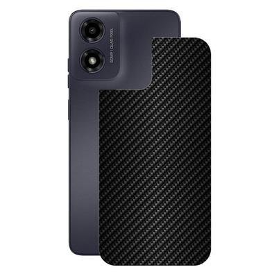 Película Gshield, Para Motorola Moto G04s, Traseira De Fibra De Carbono, Preta
