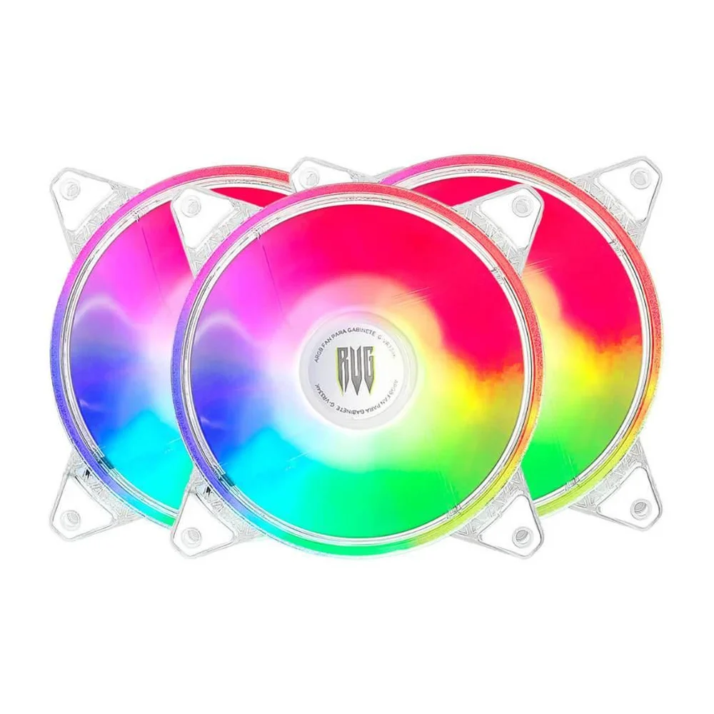 Kit Com 3 Cooler Fan Revenger, 120mm, ARGB, Brancas, Controladora Revenger - G-vr334k 8