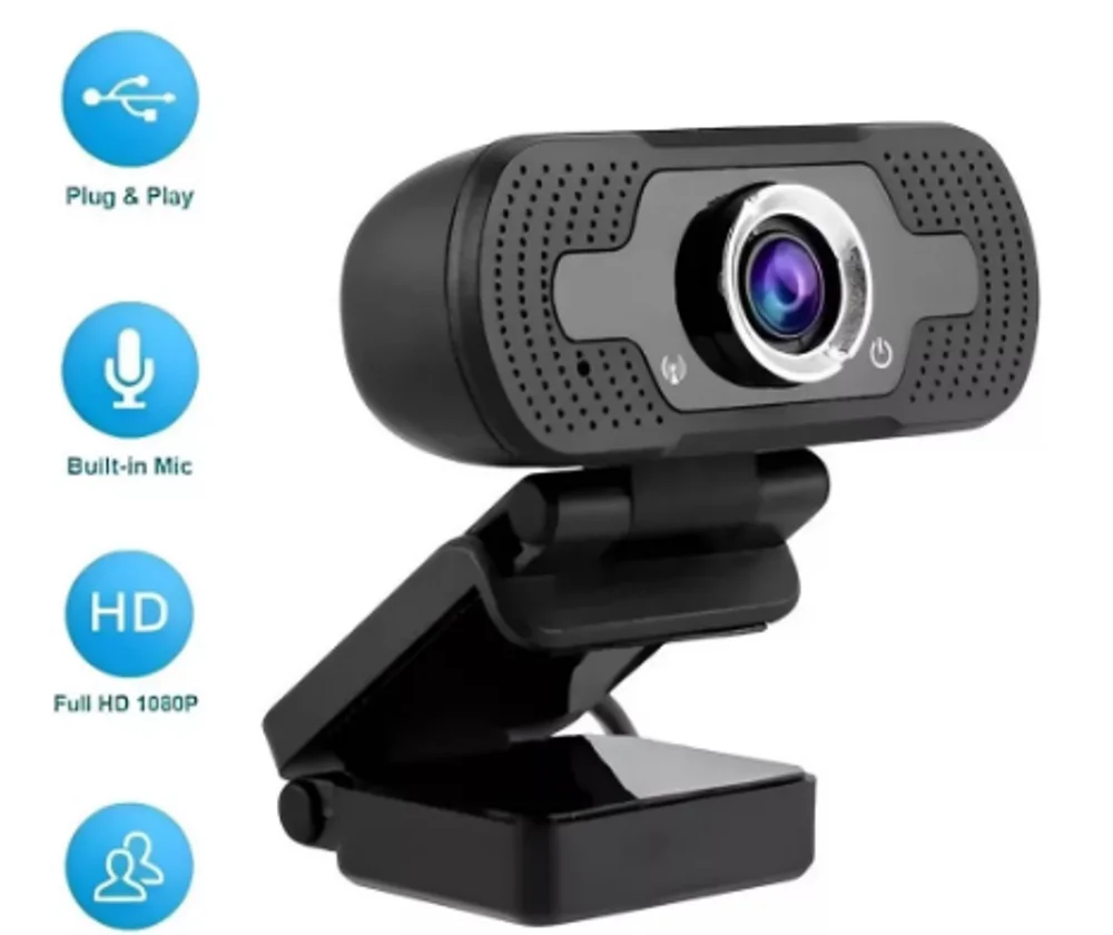 Imagem 2 de 3 do produto Webcam Bring, USB, Full HD, 1080p, Microfone, Captura de Som 360 Graus