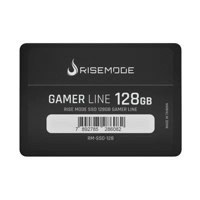 SSD Rise Mode Gamer Line, 128GB, Leitura: 530MB/s, Gravação: 520MB/s, SATA III,  Preto - RM-SSD-128