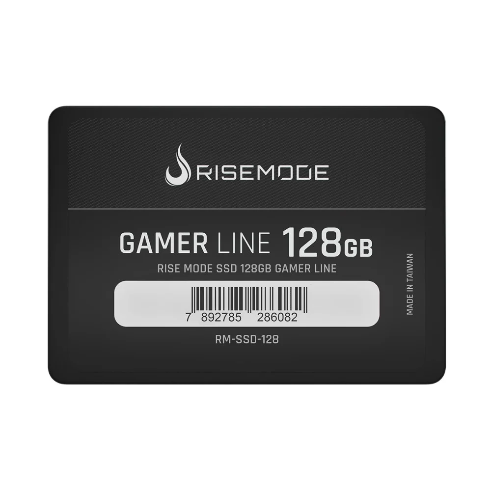 SSD Rise Mode Gamer Line, 128GB, Leitura: 530MB/s, Gravação: 520MB/s, SATA III, Preto - RM-SSD-128 SSD Rise Mode Gamer Line, 128GB, Leitura: 530MB/s, Gravação: 520MB/s, SATA III, Preto - RM-SSD-128