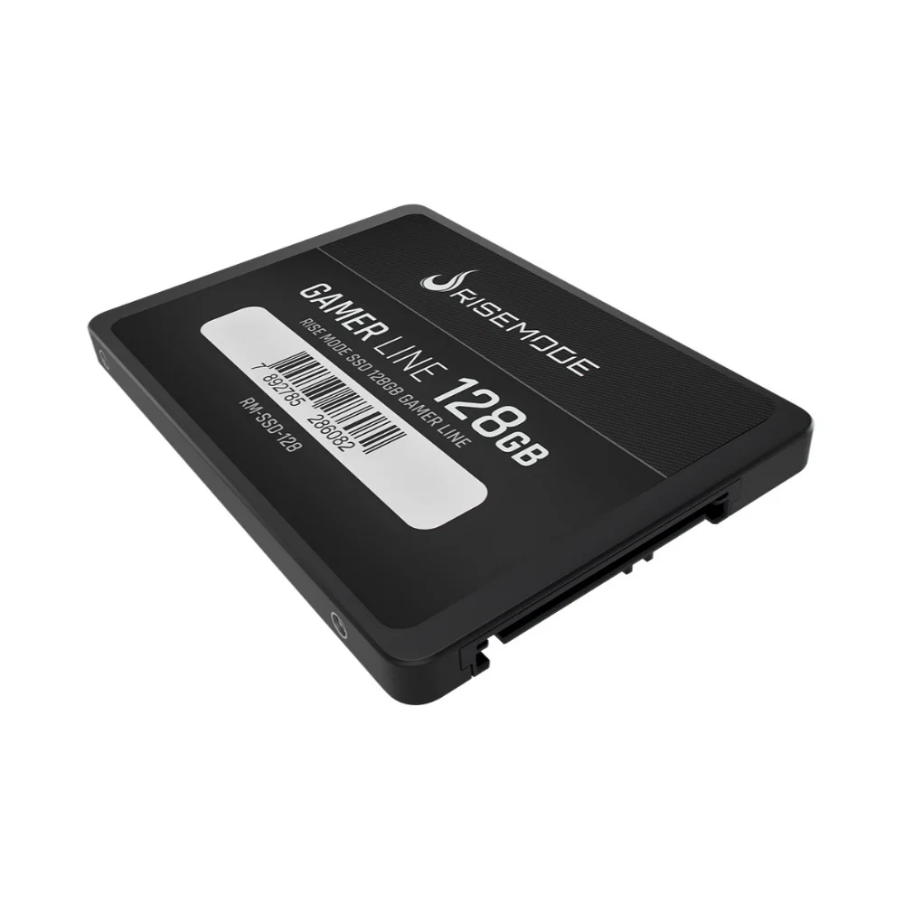 SSD Rise Mode Gamer Line, 128GB, Leitura: 530MB/s, Gravação: 520MB/s, SATA III, Preto - RM-SSD-128 SSD Rise Mode Gamer Line, 128GB, Leitura: 530MB/s, Gravação: 520MB/s, SATA III, Preto - RM-SSD-128