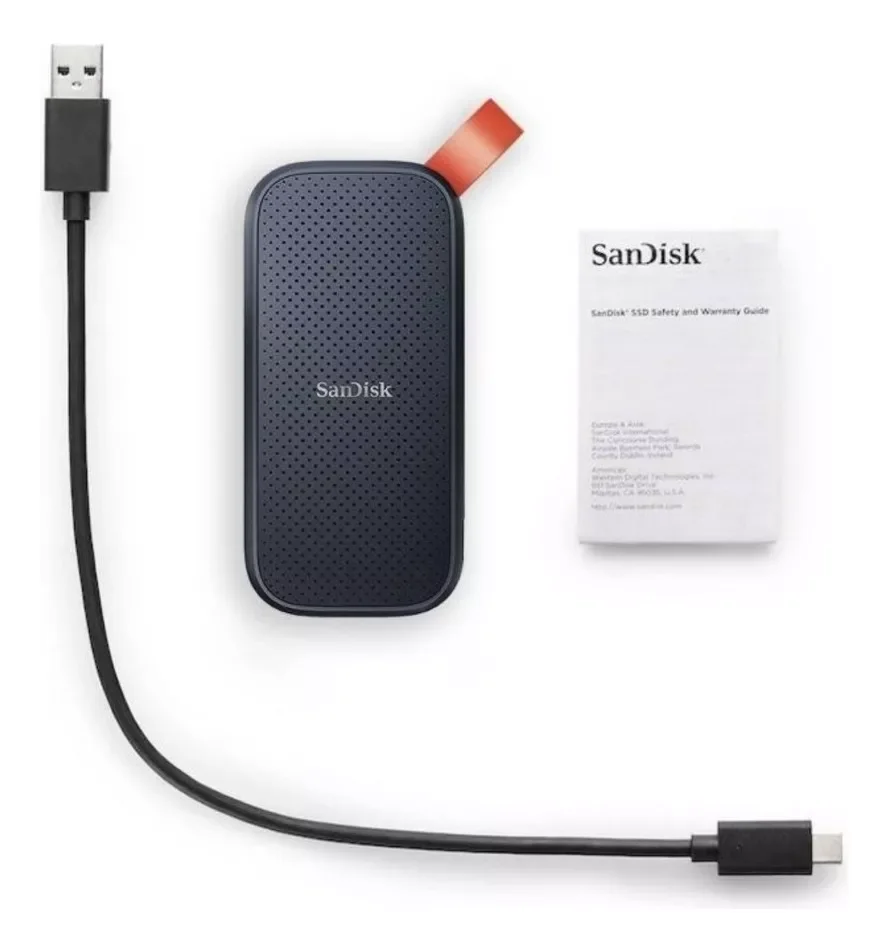 SSD Externo Sandisk G26 1TB, USB 3.2, Leitura de 800mb/s.